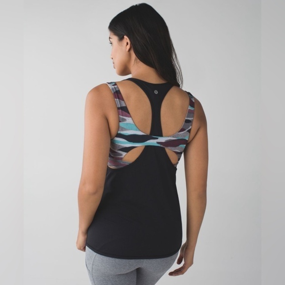 Lululemon All Sport Support Tank Built in Sports Bra Athletic Womens Size 8